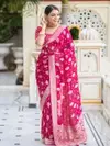 Lc 93 By Laabh Banarasi khadi Georgette Jacquard Designer Sarees Wholesale Online